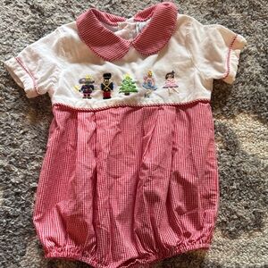 Red and White Kids One Piece